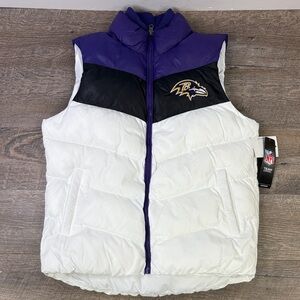 NFL Team Apparel Baltimore Ravens Puffer Vest – Women’s Medium – NWT